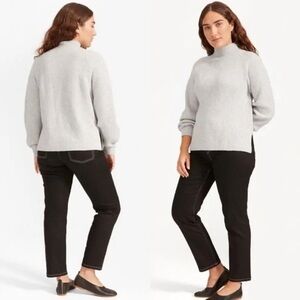 Everlane ✨Limited Edition✨ The Premium Cashmere Mockneck Sweater Heather Gray XS